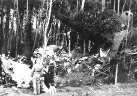 crash site croft photograph crew looked above shows found been