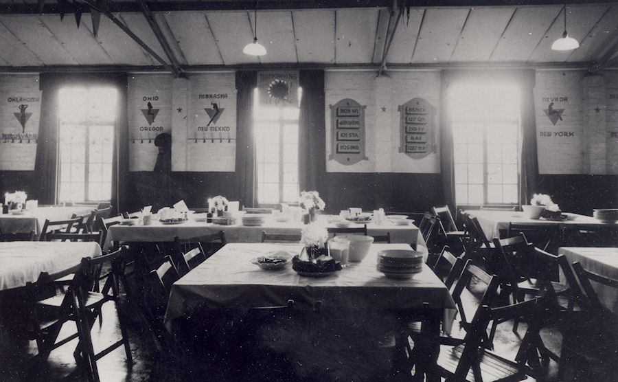 Dining Hall Thanksgiving 1944