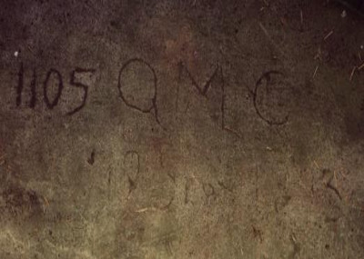 Scribed into the concrete slab the next day after the 10th Sta.Co